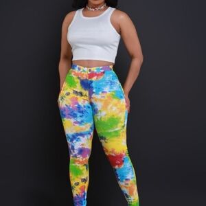 Tie Dye High Rise Jeans